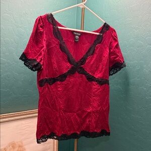 White House Black Market Silk and Lace Sz 14